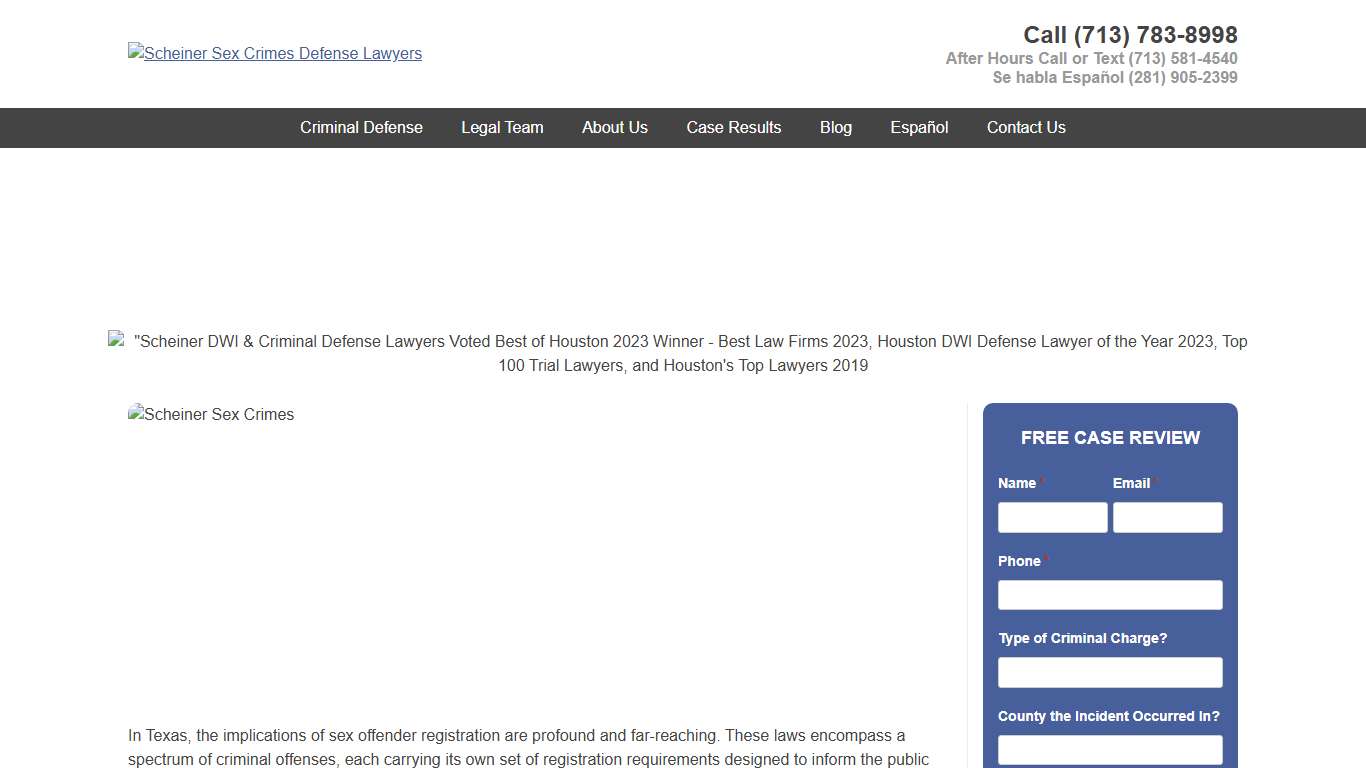 Sex Offender Registration in Texas | Definitive Guide 2025