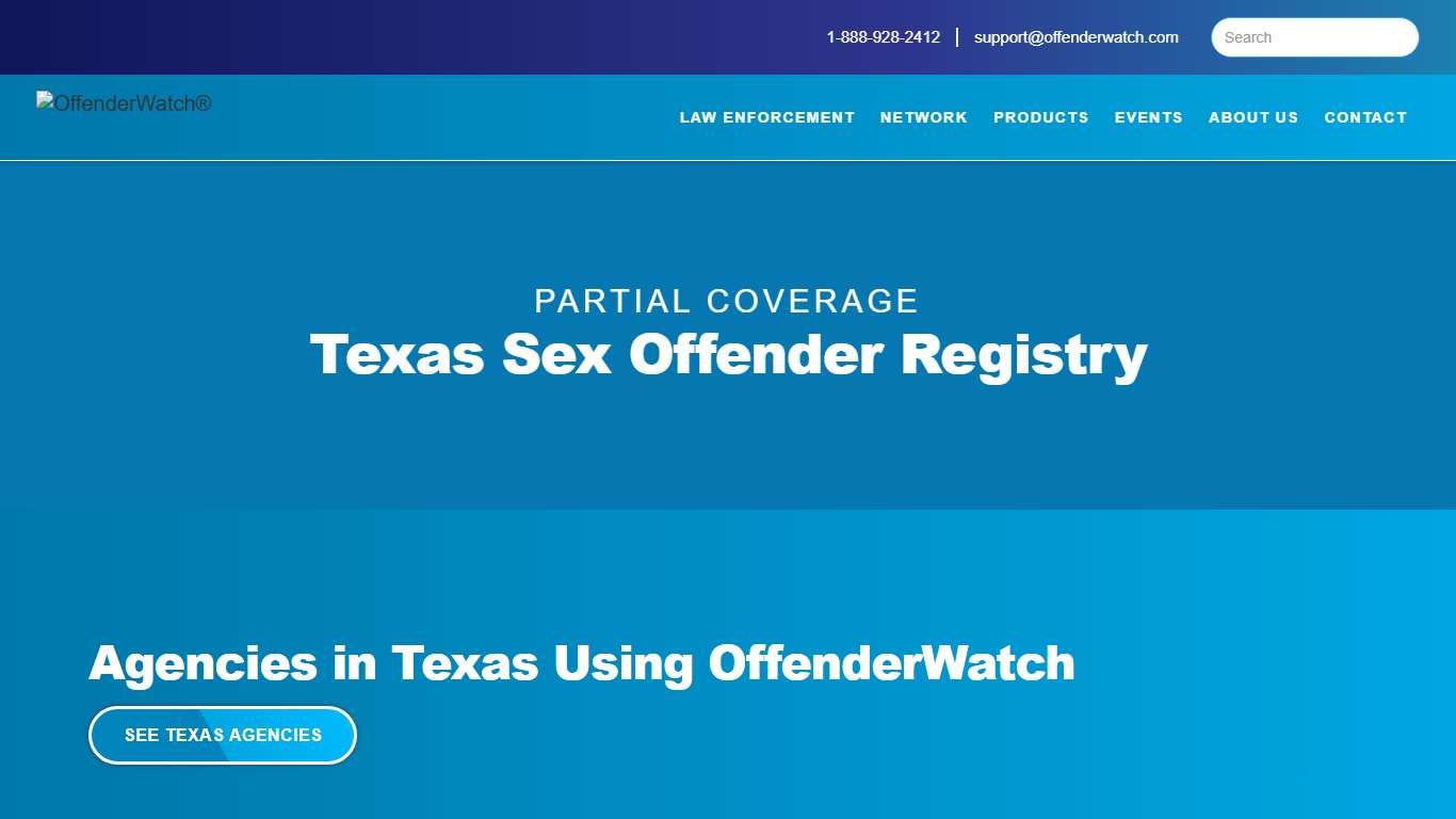 Texas Sex Offender Registry | OffenderWatch Network